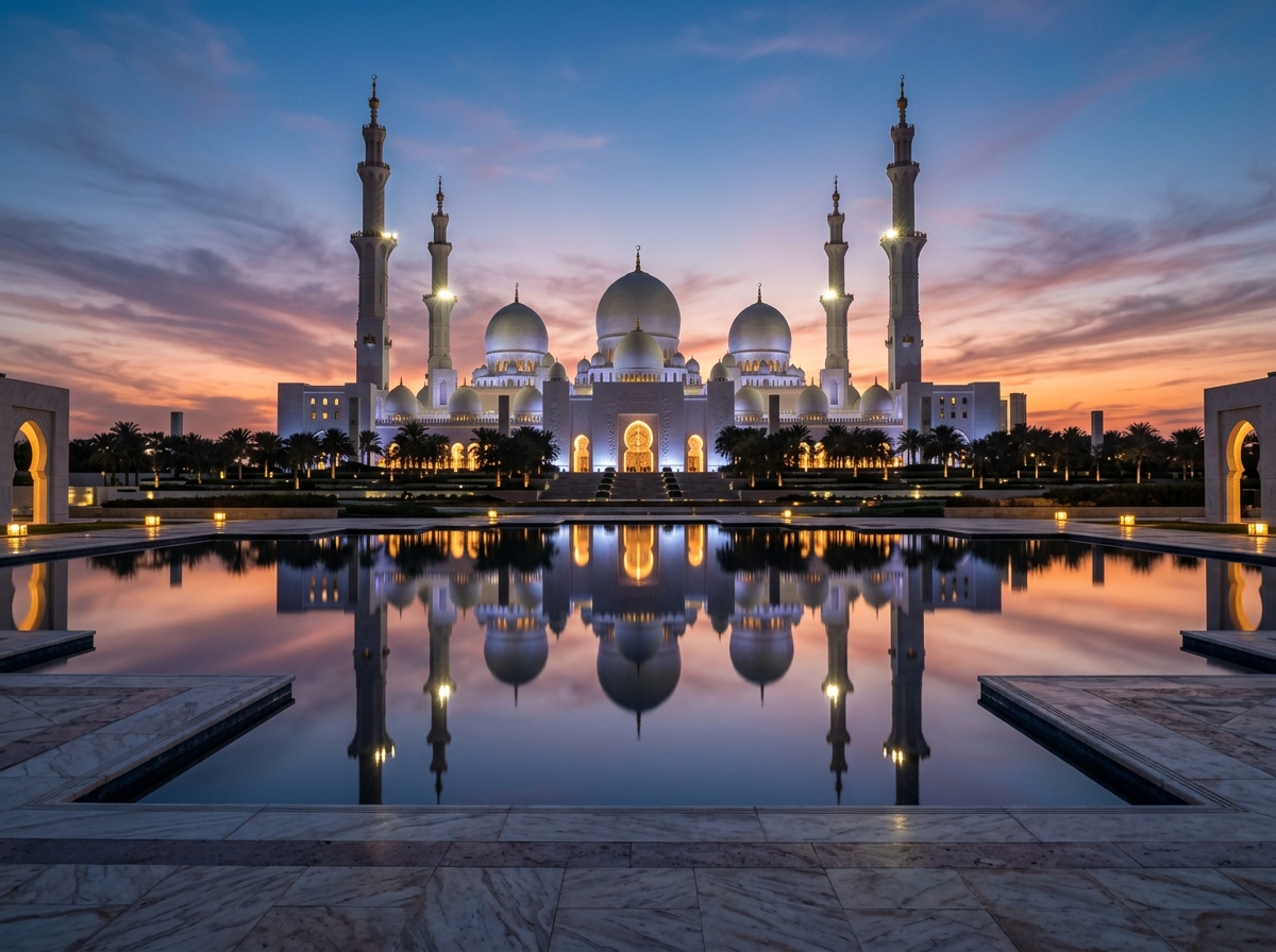 Grand Mosque Sunset